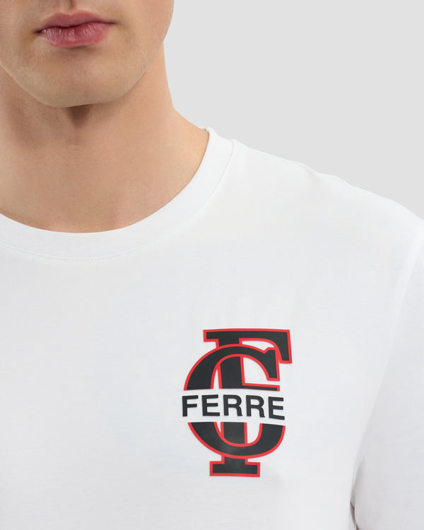 Gianfranco Ferre Ferré Printed Chest T-Shirt White