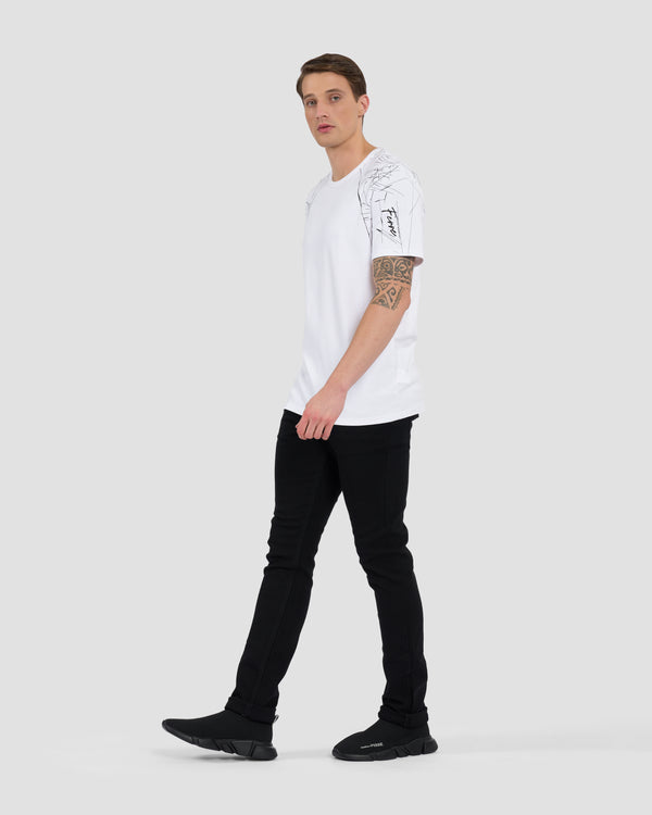 Gianfranco Ferre Ferré Streaks Print T-Shirt White