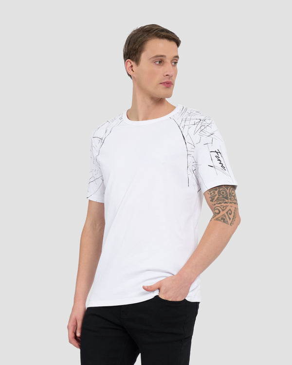 gianfranco ferre Ferré Streaks Print T-Shirt White