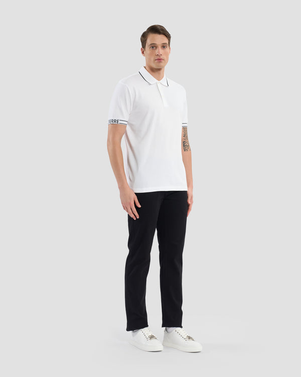 Gianfranco Ferre Ferré Taped Polo Shirt White