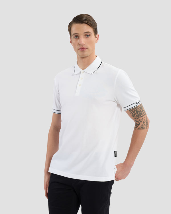 gianfranco ferre Ferré Taped Polo Shirt White