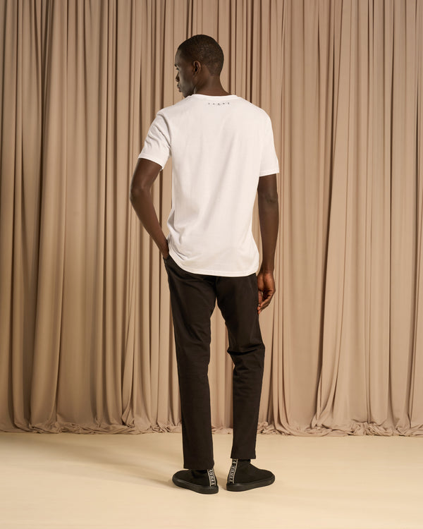 Gianfranco Ferre Flock Print Cotton T-Shirt White