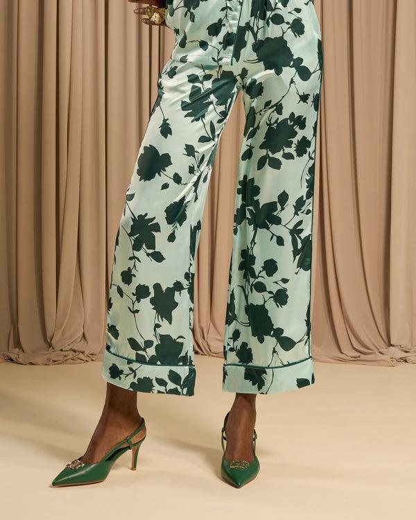 gianfranco ferre Floral Printed Pants Green