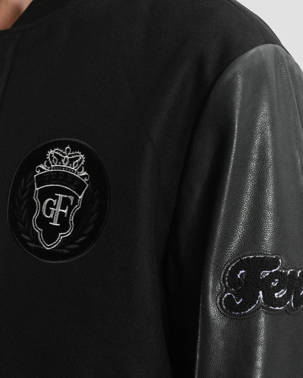 Gianfranco Ferre GF Flock Patched Jacket Black