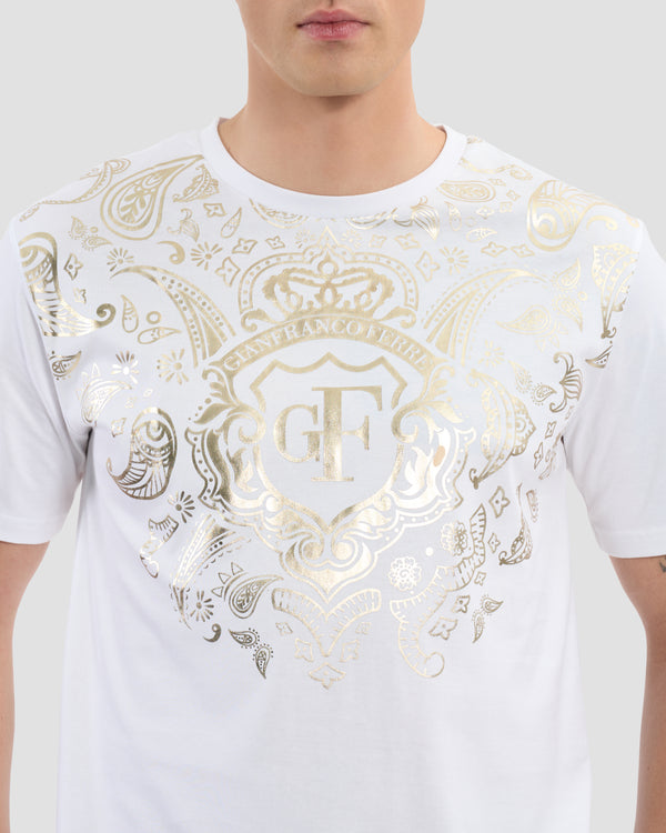 Gianfranco Ferre GF Imperial Print T-Shirt White