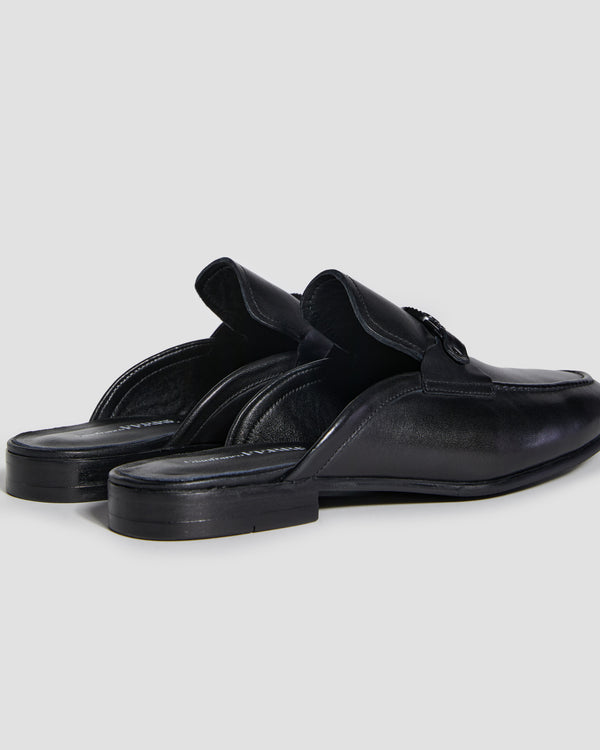 Gianfranco Ferre GF Medallion Logo Mule Black