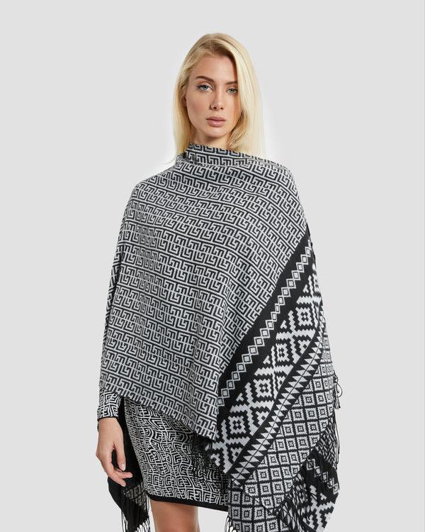 Gianfranco Ferre GF Monogram Poncho Black
