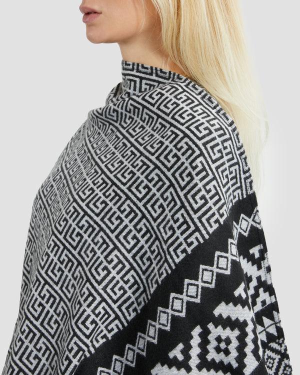 Gianfranco Ferre GF Monogram Poncho Black