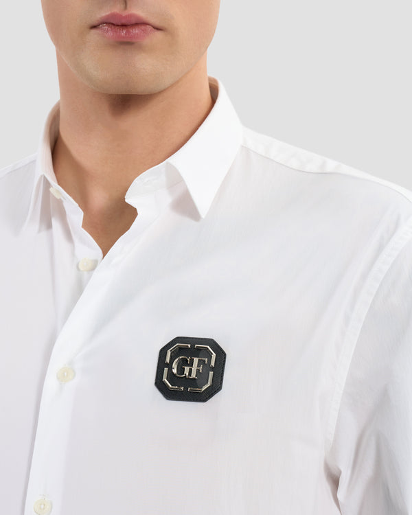 Gianfranco Ferre GF Monogram Printed Shirt White