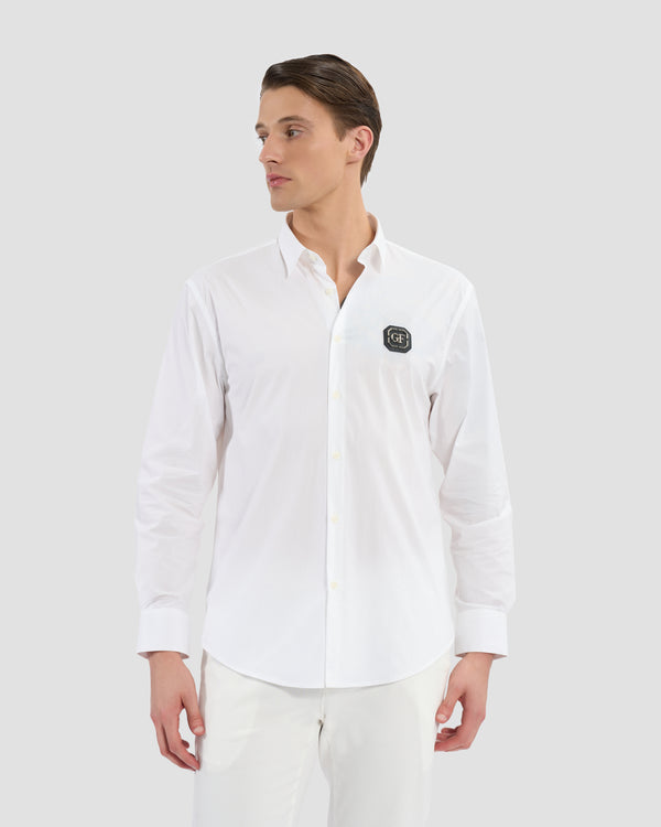 gianfranco ferre GF Monogram Printed Shirt White
