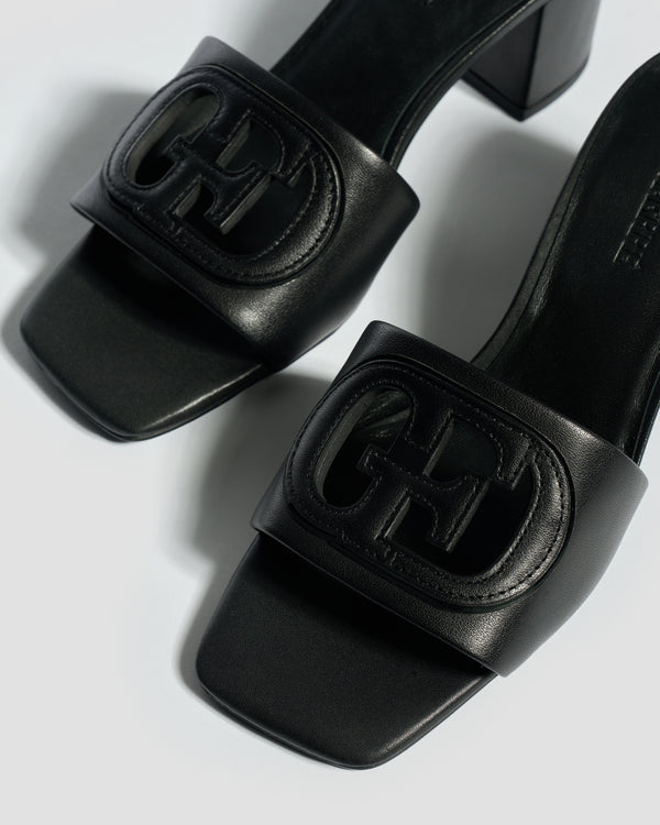Gianfranco Ferre GF Signature Cutout Heels Black