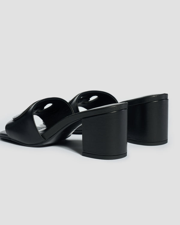 Gianfranco Ferre GF Signature Cutout Heels Black