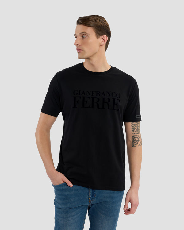 gianfranco ferre GFF Flock Print T-Shirt Black