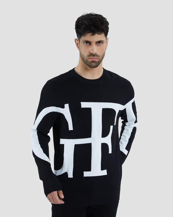gianfranco ferre GFF Monogram Sweater Black