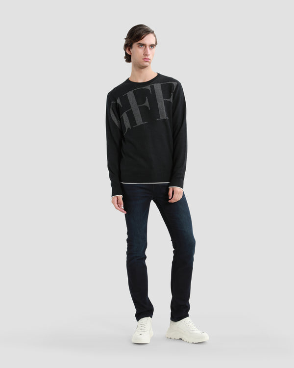 Gianfranco Ferre GFF Monogram Sweater Navy