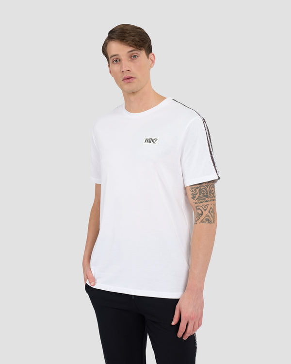 gianfranco ferre GFF Monogram Taped T-Shirt White