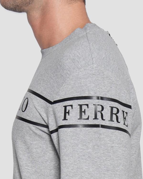 Gianfranco Ferre GFF Vinyl Sweatshirt Grey