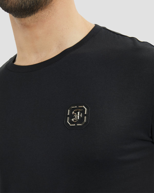 Gianfranco Ferre Gothic Brand Print T-Shirt Black