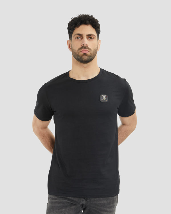 gianfranco ferre Gothic Brand Print T-Shirt Black