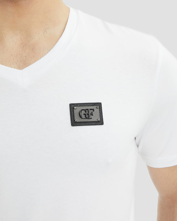 Gianfranco Ferre Gothic Ferré V-Neck T-Shirt White
