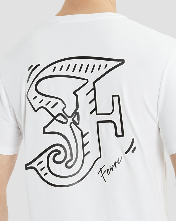 Gianfranco Ferre Gothic Ferré V-Neck T-Shirt White