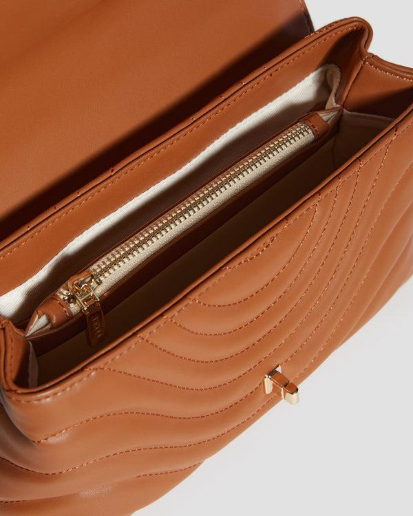 Gianfranco Ferre Grace Quilted Bag Camel