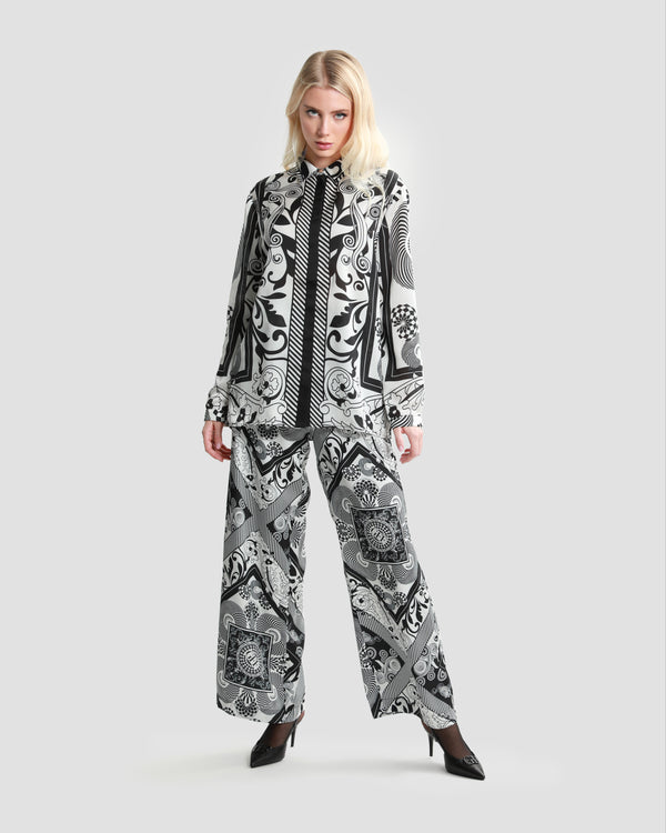 Gianfranco Ferre Graphic Printed Shirt Black