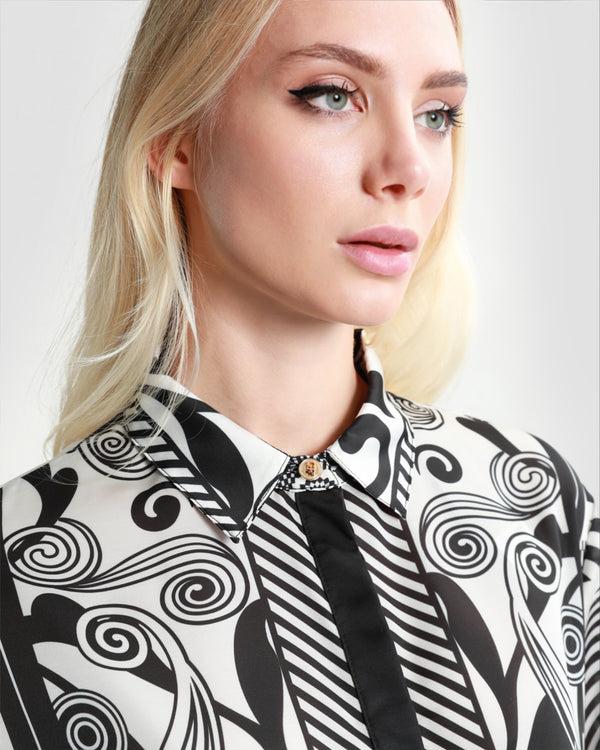 Gianfranco Ferre Graphic Printed Shirt Black