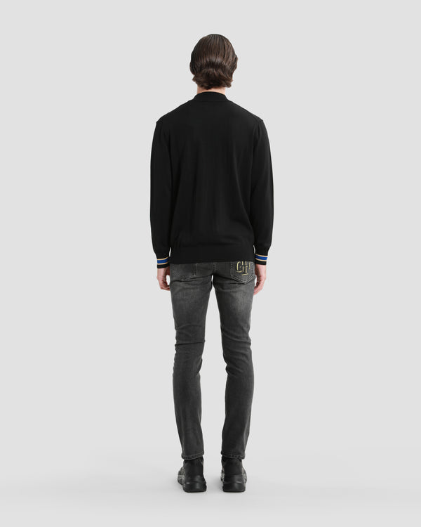 Gianfranco Ferre Half Zip Sweater Black