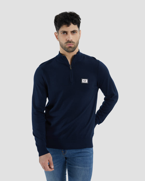 gianfranco ferre Half Zip Sweater Navy