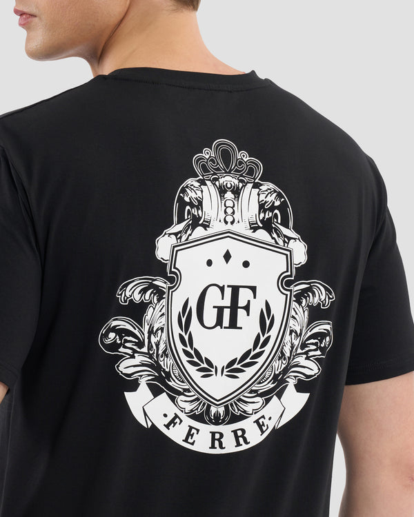 Gianfranco Ferre Imperial Logo Print T-Shirt Black