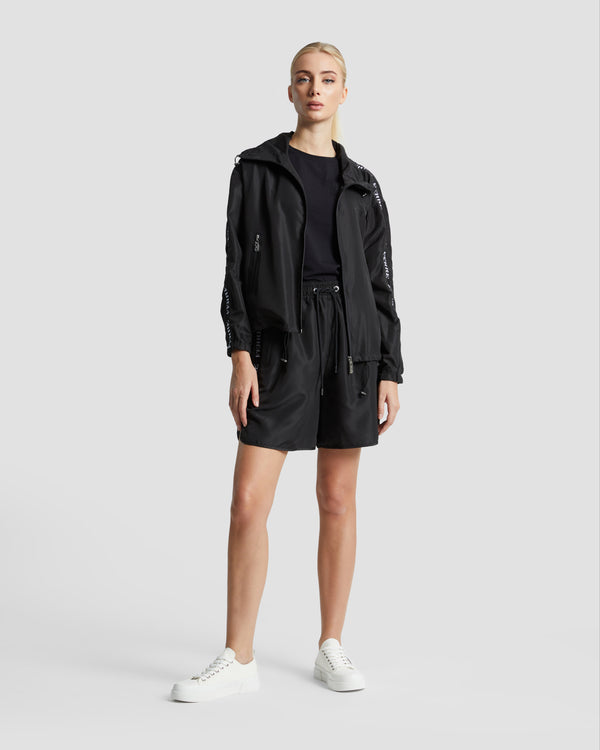 Gianfranco Ferre Jacquard Tape Track Jacket Black