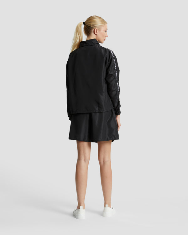 Gianfranco Ferre Jacquard Tape Track Jacket Black