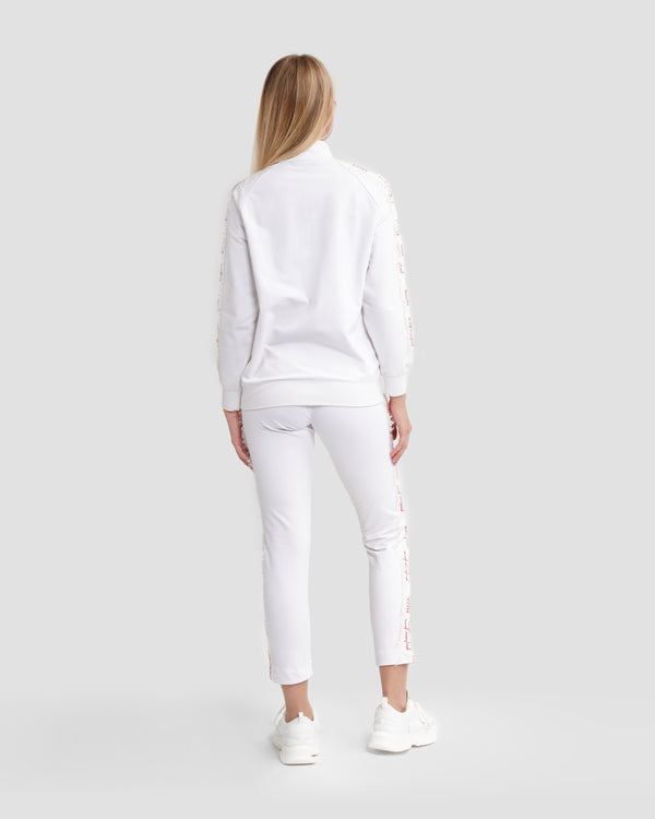 Gianfranco Ferre Lace Detail Tracksuit Set White