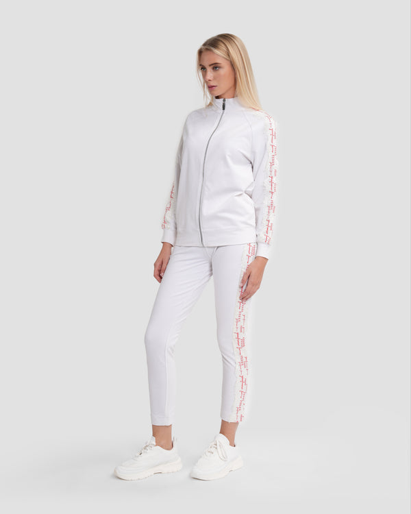 gianfranco ferre Lace Detail Tracksuit Set White