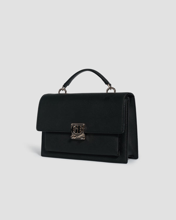 Gianfranco Ferre Leather Icon Bag Black