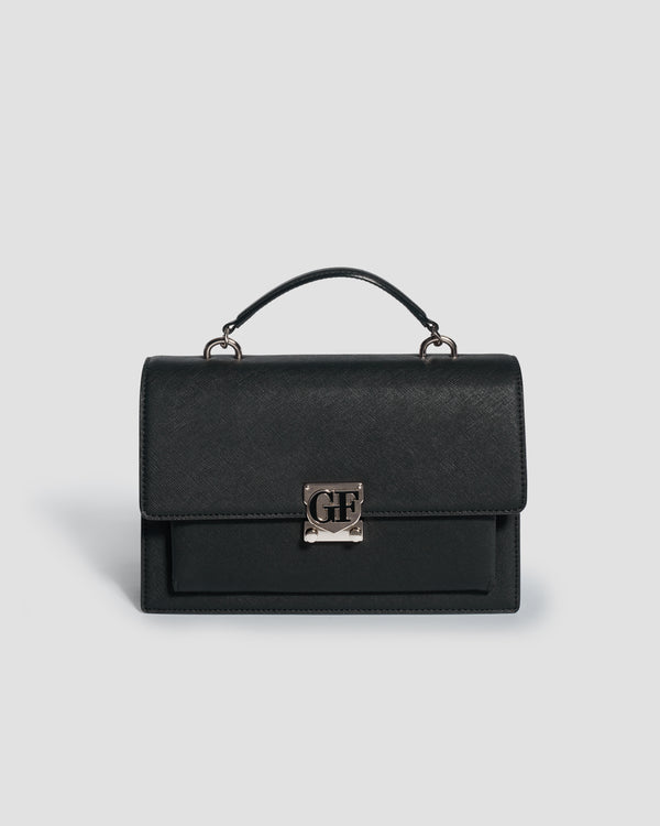 gianfranco ferre Leather Icon Bag Black