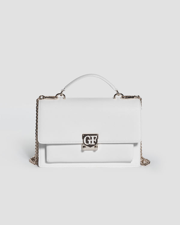 gianfranco ferre Leather Icon Bag Off white