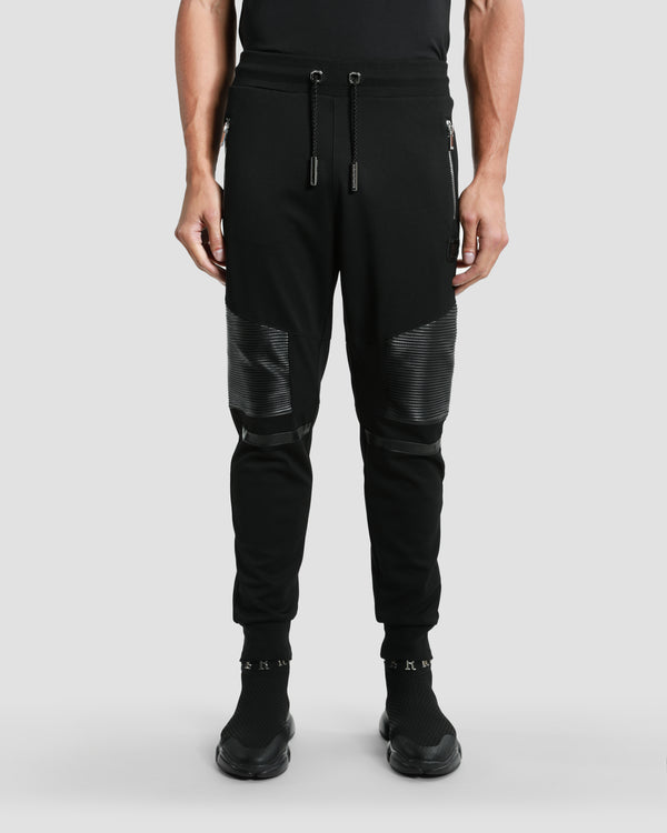 gianfranco ferre Leather Paneled Track Pants Black