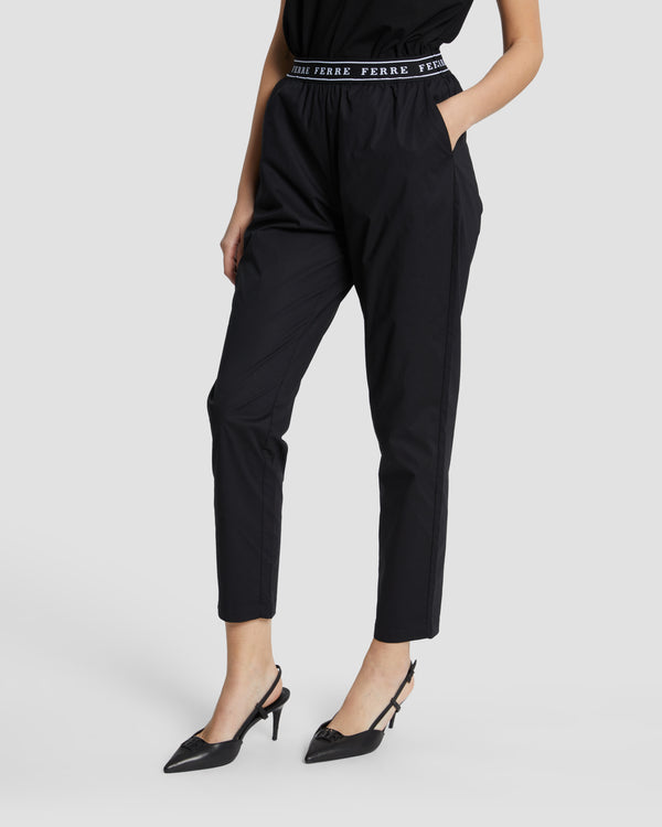 gianfranco ferre Logo Band Trousers Black