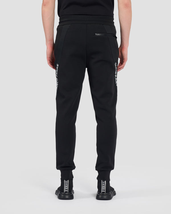 Gianfranco Ferre Logo Knit Track Pants Black