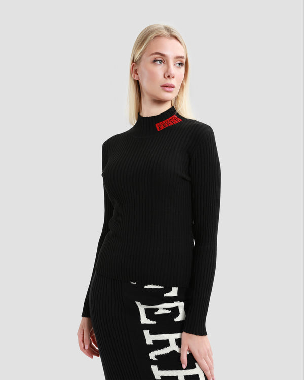 gianfranco ferre Logo Neck Knitwear Black