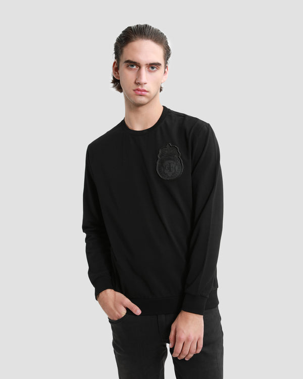 gianfranco ferre Logo Patched Sweatshirt Black