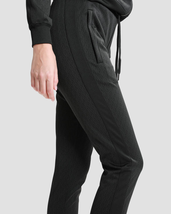 Gianfranco Ferre Logo Pattern Tracksuit Set Black