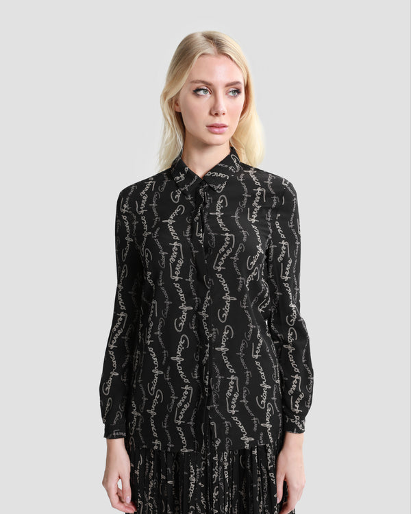 gianfranco ferre Logo Print Shirt Black