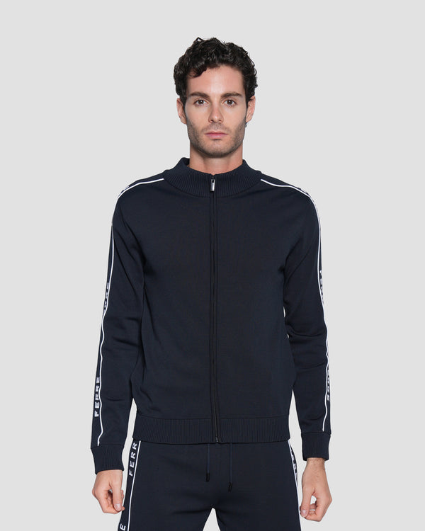 gianfranco ferre Logo Print Sleeve Jacket Navy