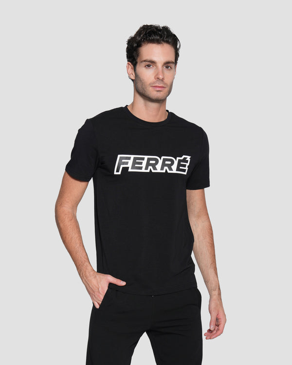 Gianfranco Ferre Logo Print T-Shirt Black