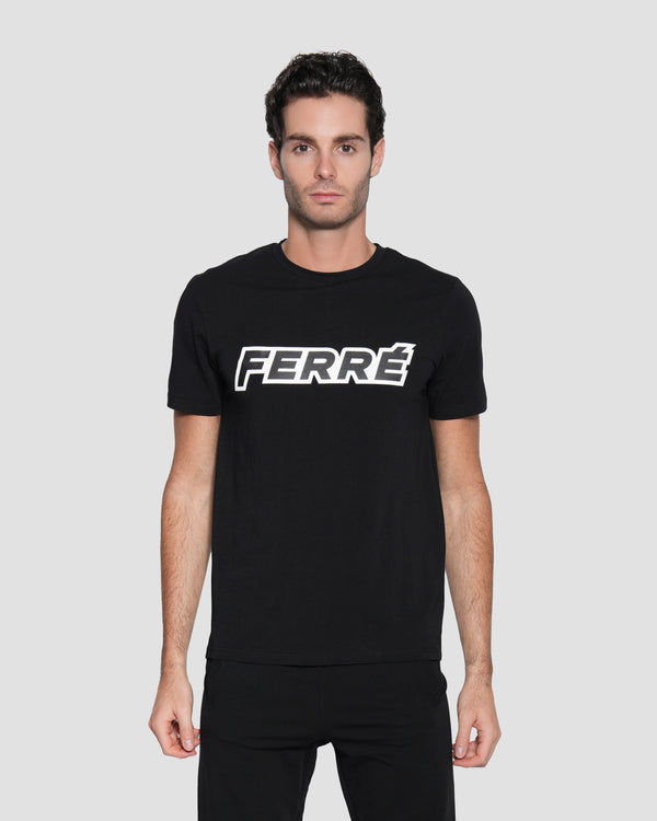 gianfranco ferre Logo Print T-Shirt Black