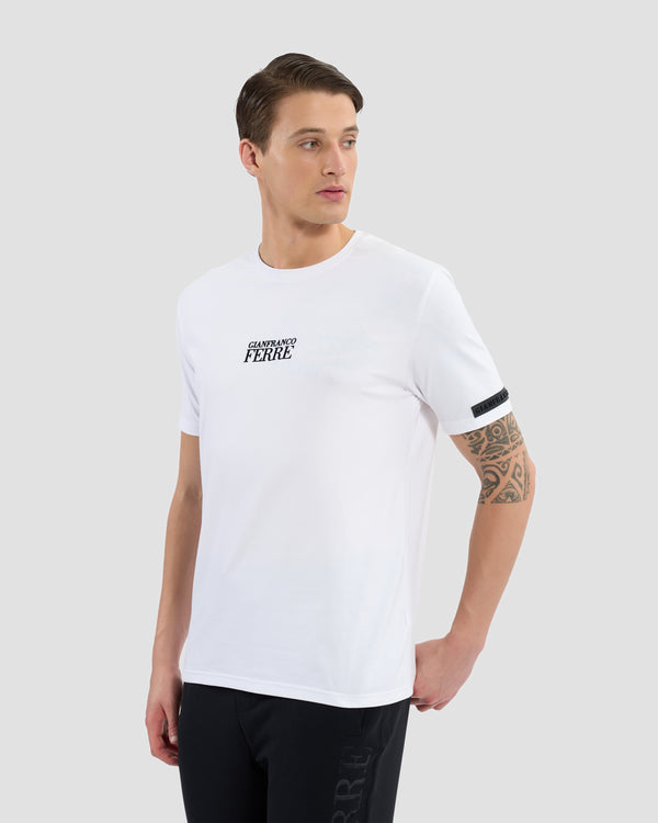 gianfranco ferre Logo Printed Chest T-Shirt White