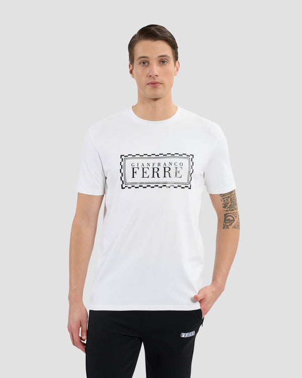 gianfranco ferre Logo Printed Front T-Shirt White